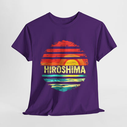 Hiroshima Sunset T-Shirt – Experience the Tranquility of Japan’s Historic City!