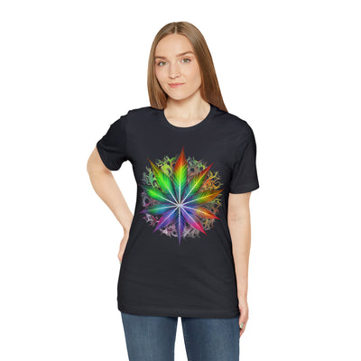 Cannabis art collection: Colorful cannabis leaf