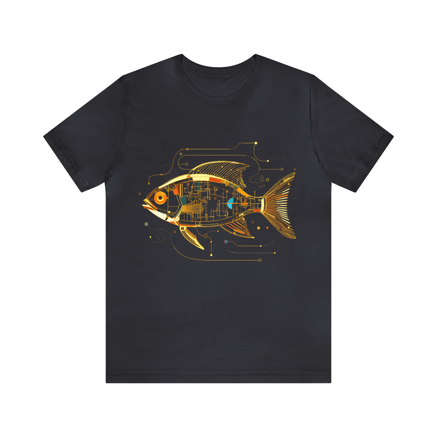 Fishy art collection: Gold fish line art design