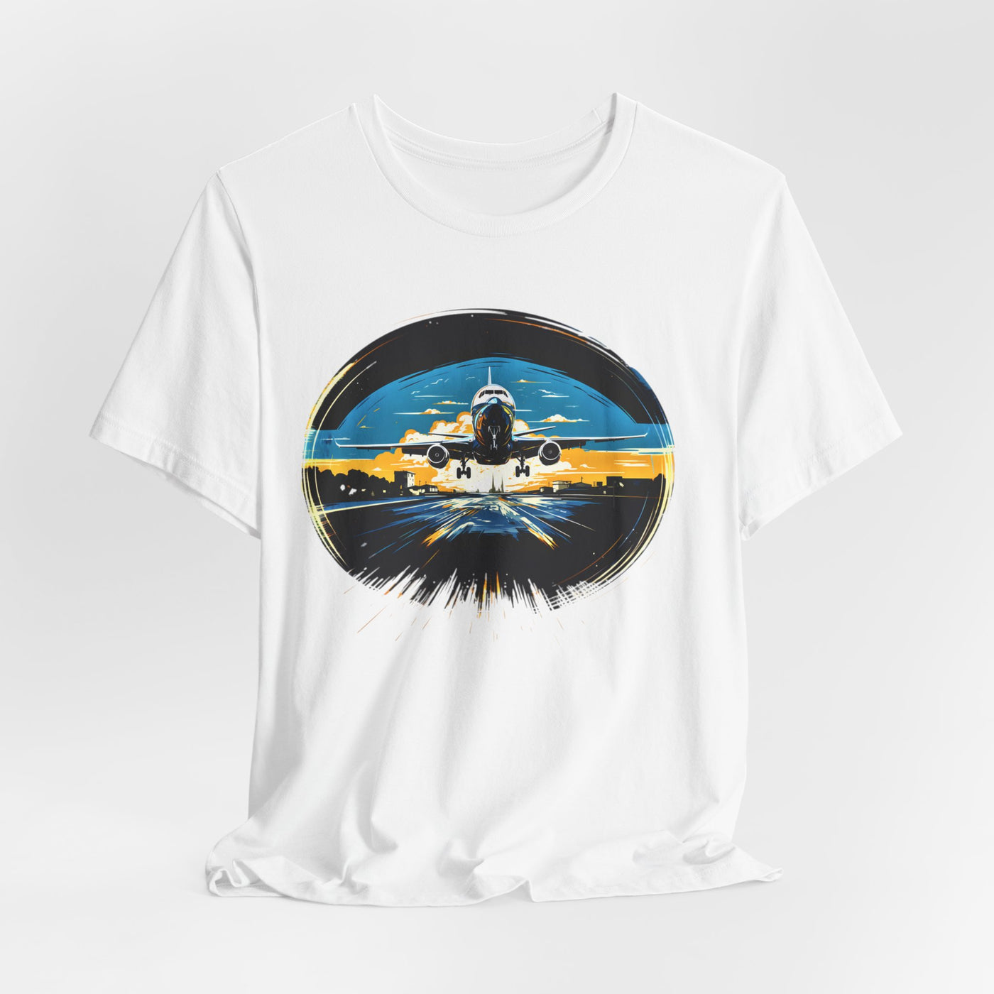 "Jet Liner from Ukraine Takeoff" Aviation Graphic T-shirt