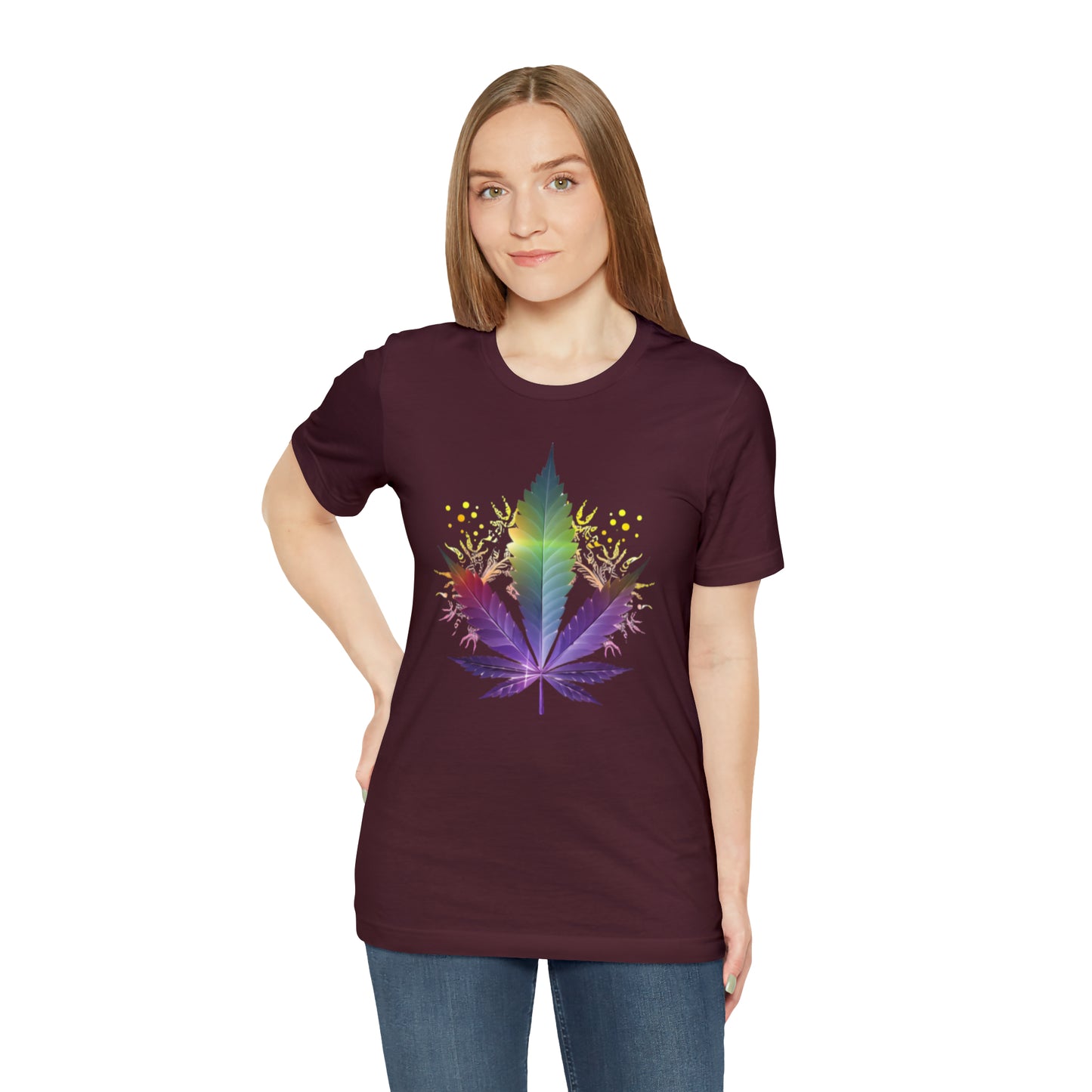 Cannabis art collection: Rainbow cannabis leaf