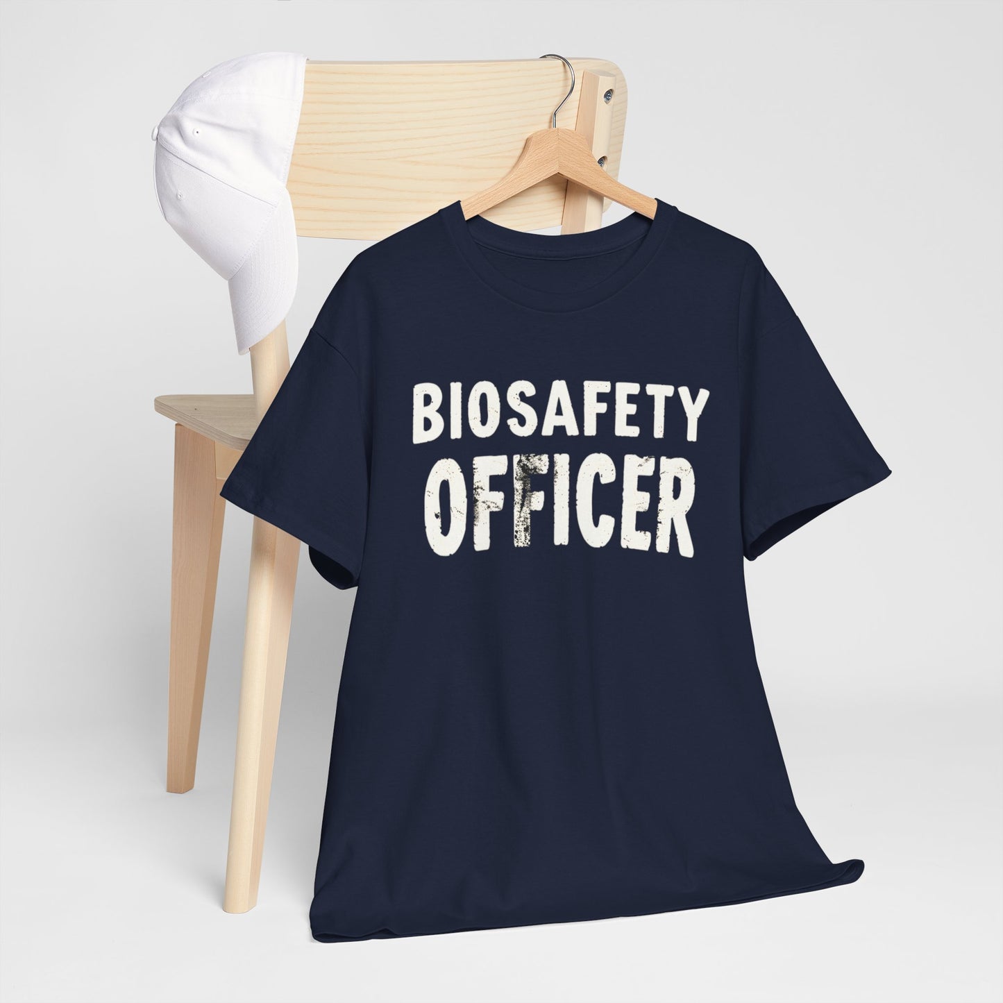 "Biosafety Officer T-Shirt | Funny Biohazard Work Shirt | Protective Lab Gear Tee"