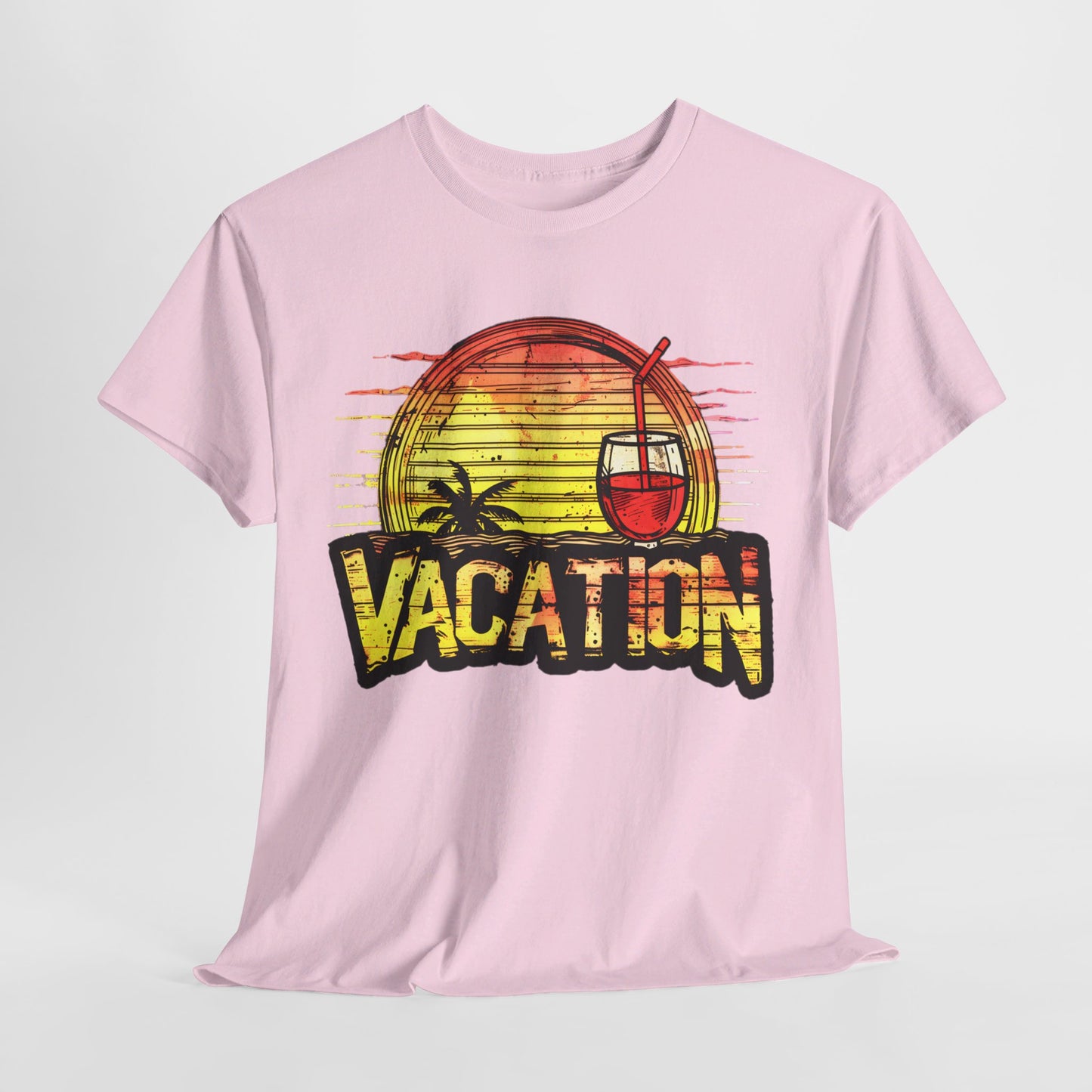 Sunset Vacation Cocktails Pleasures T-Shirt – Sip, Relax, and Unwind