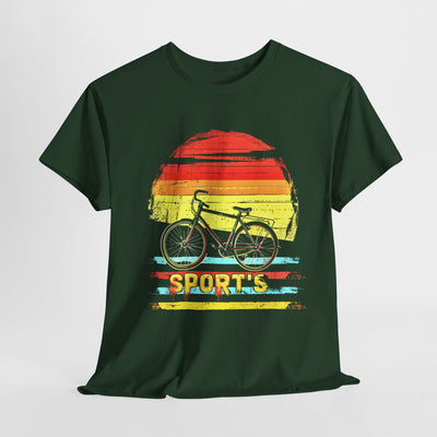 Classic Street Bicycle Sunset Graphic Tee | Retro Cyclist Vibes