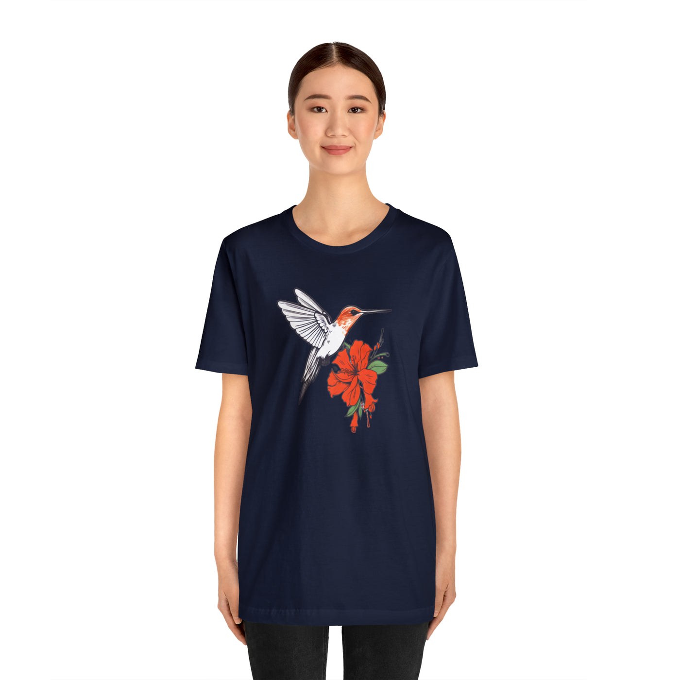 Power of birds collection: Hummingbird and flower