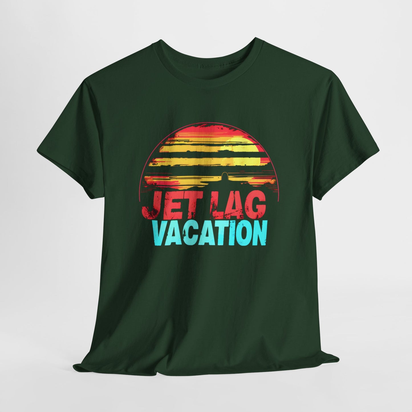 "Jet Lag Vacation T-Shirt - Travel Humor, Fun Vacation Graphic Tee"