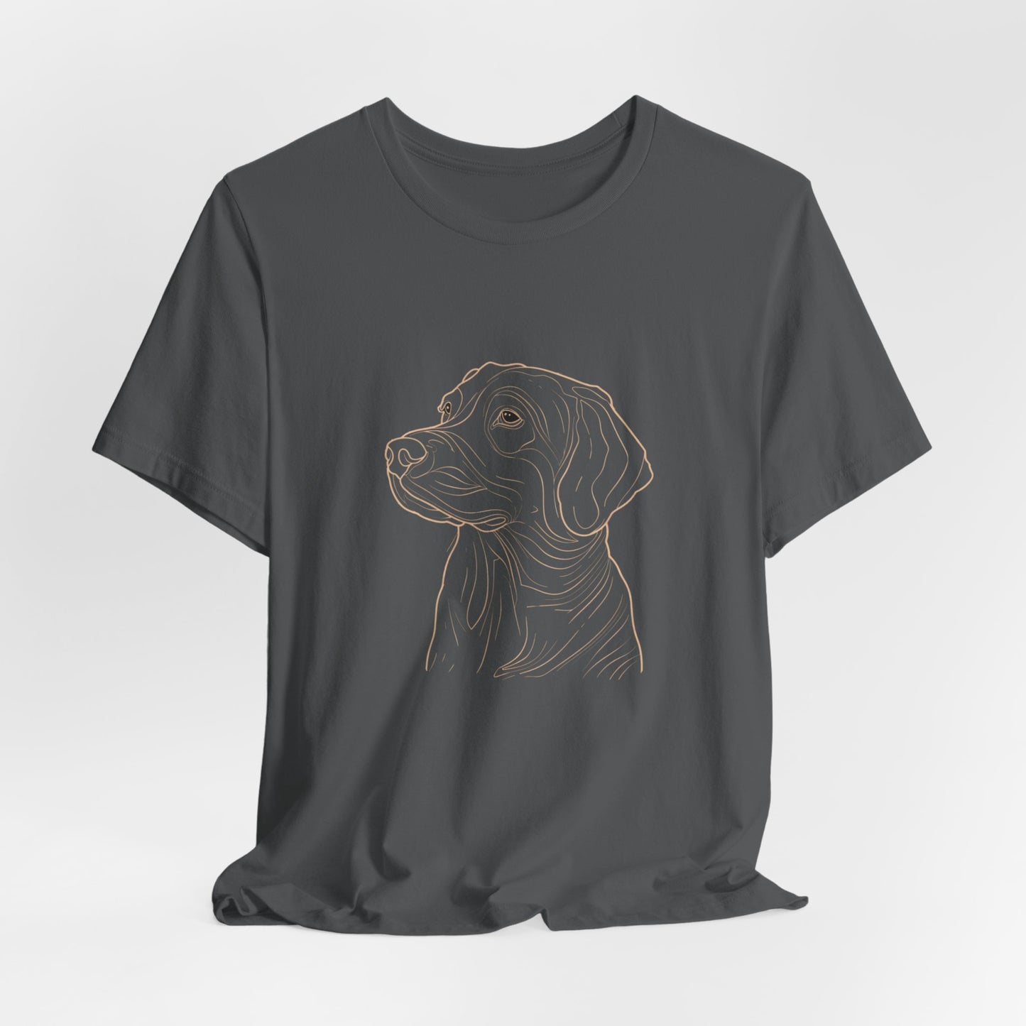 Line Art Retriever Dog T-shirt design