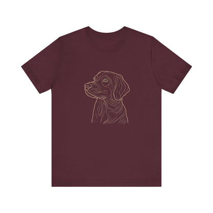 Line Art Retriever Dog T-shirt design