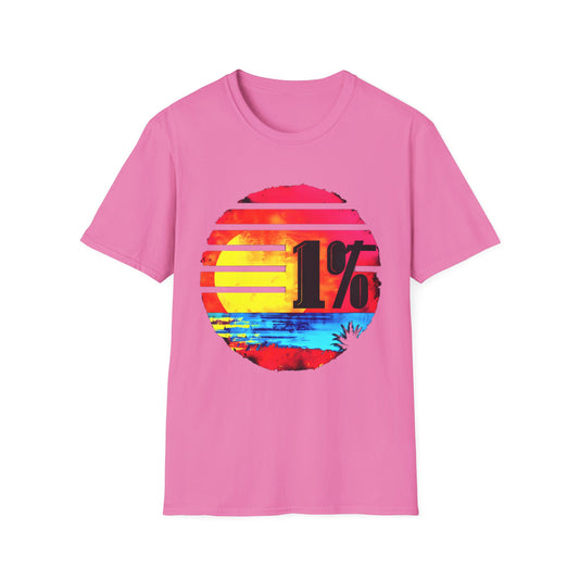 Numbers Collection 1% Sunset T-shirt design