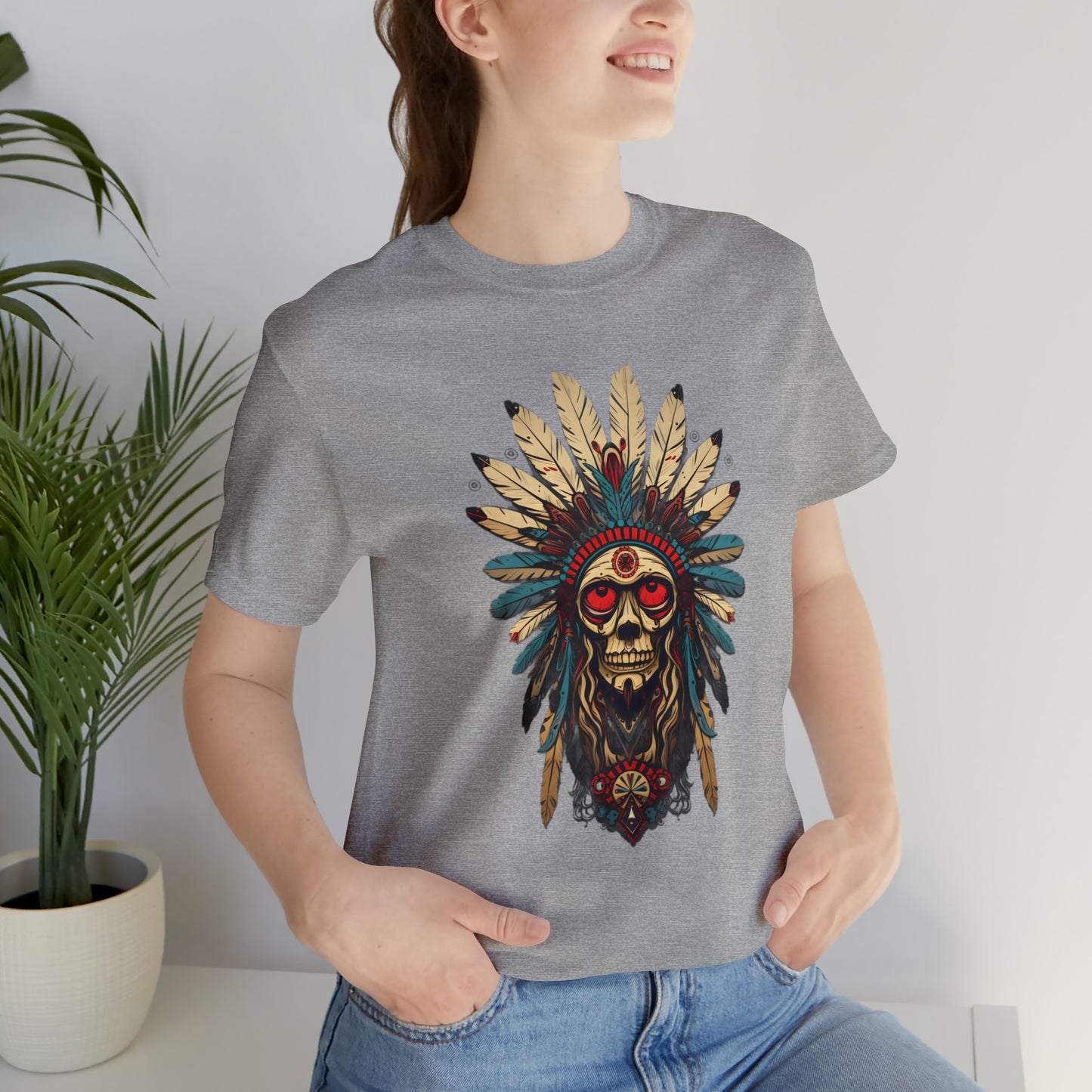 Spirits of Apache collection: Apache skull with feathers