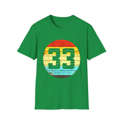 "33" Iconic Number T-shirt design