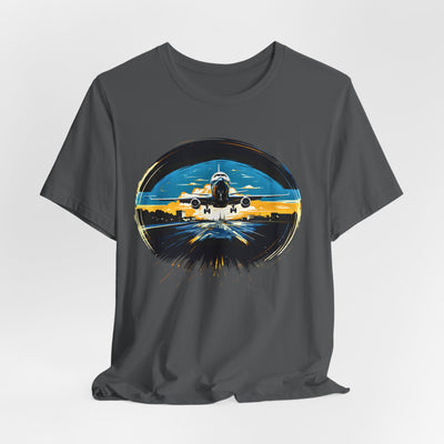 "Jet Liner from Ukraine Takeoff" Aviation Graphic T-shirt