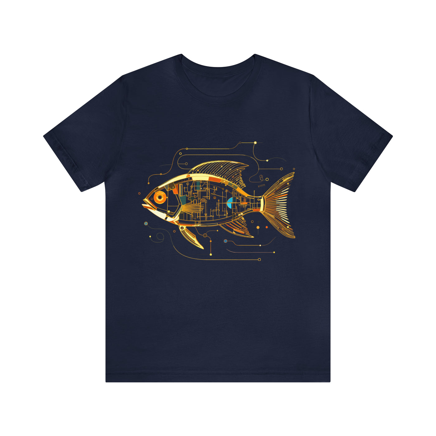 Fishy art collection: Gold fish line art design