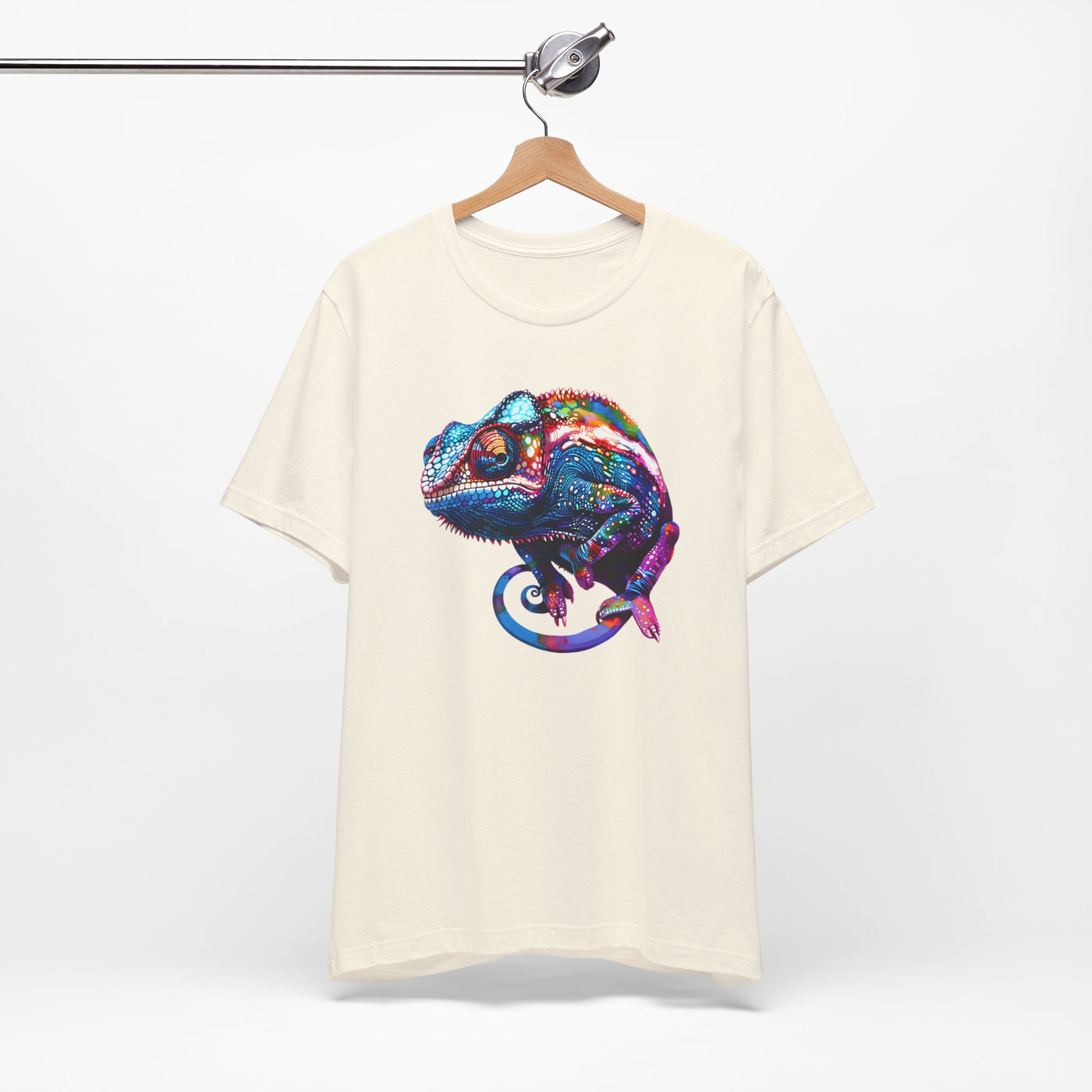 Purple chameleon t-shirt design