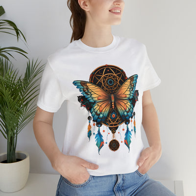 Amazing insects collection: A dark dreamcatcher with a butterfly