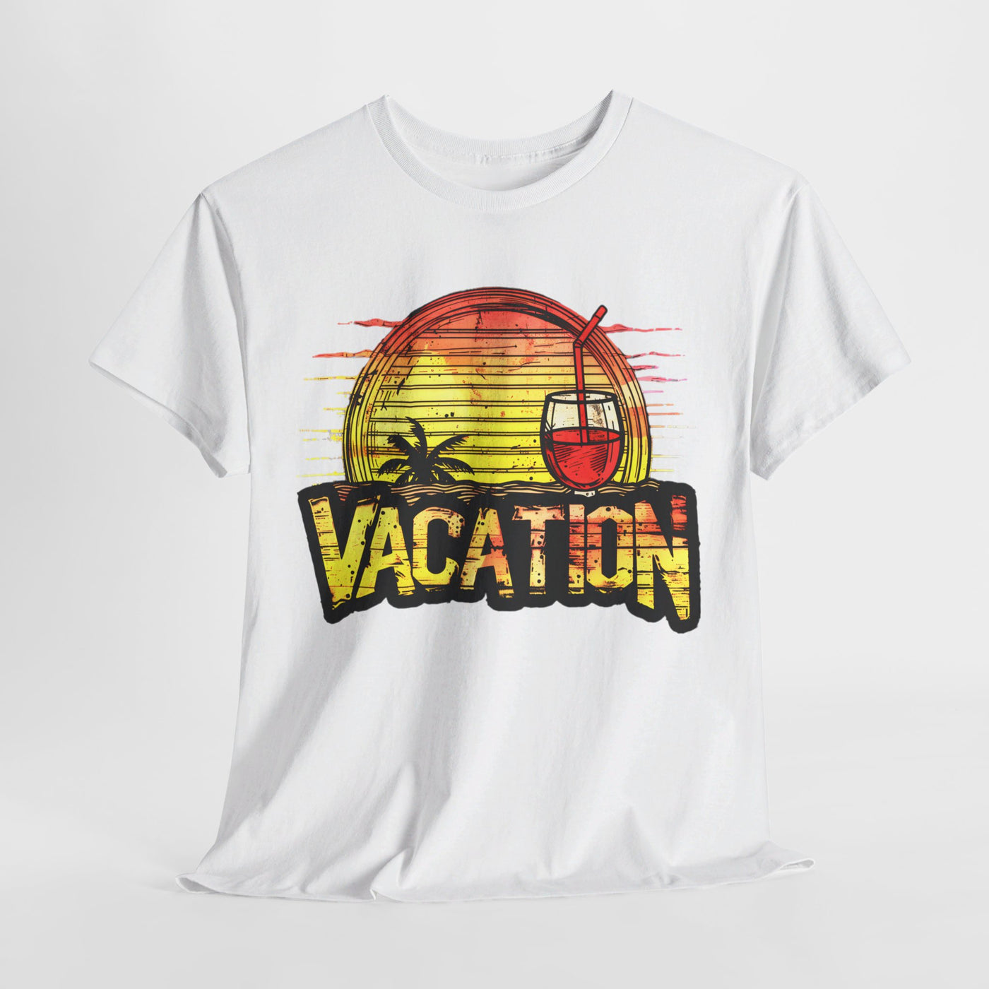 Sunset Vacation Cocktails Pleasures T-Shirt – Sip, Relax, and Unwind