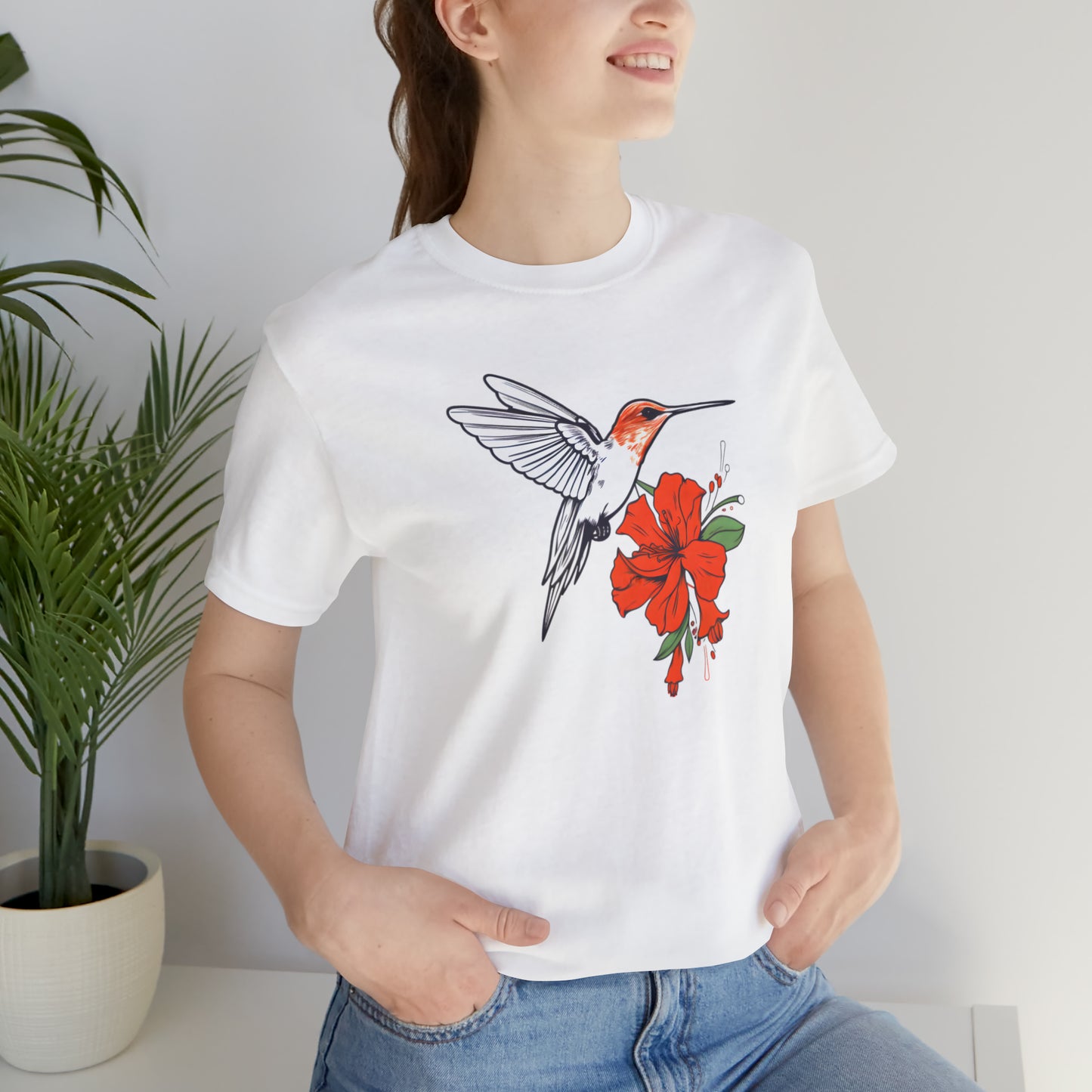 Power of birds collection: Hummingbird and flower