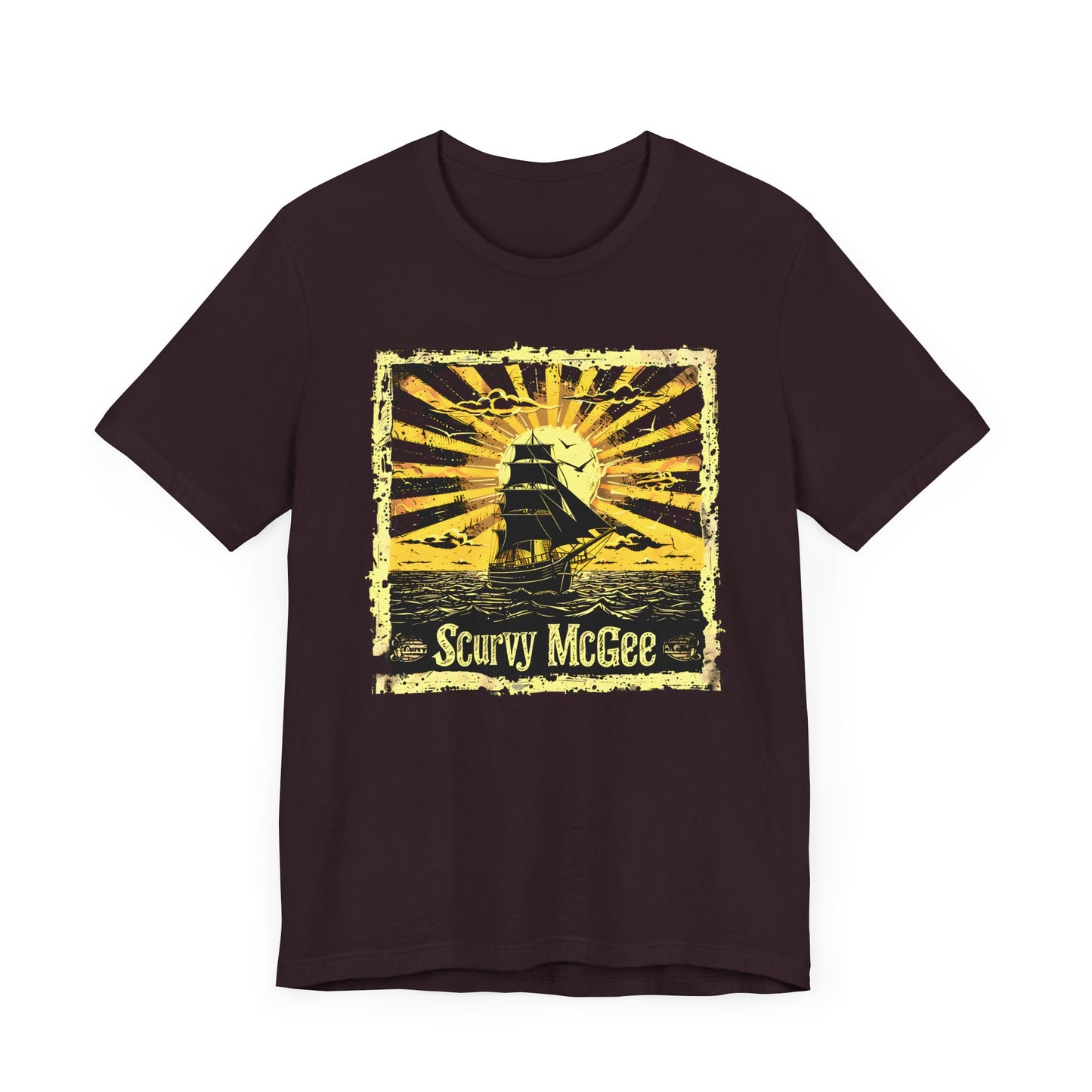 Cool Scurvy McGee Old Maritime Sailor and Pirate T-shirt. Best present for boating fanatics