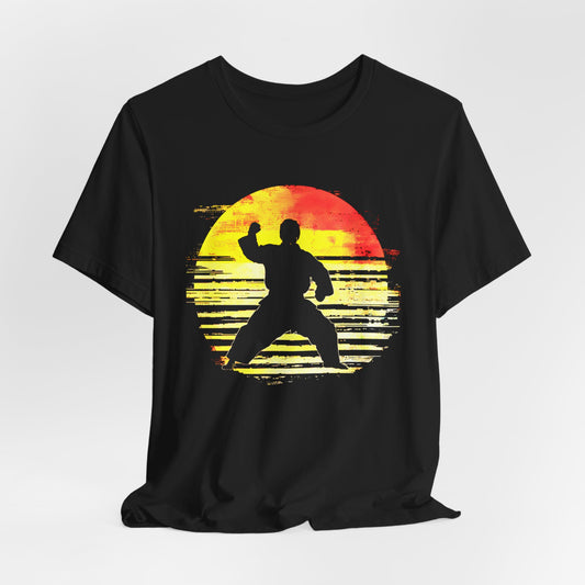 Sunset Karate Master T-shirt design