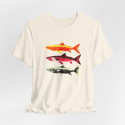 Three Warhol Style Herring Fish T-shirt design