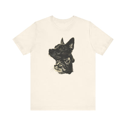 Cat and Dog T-shirt design