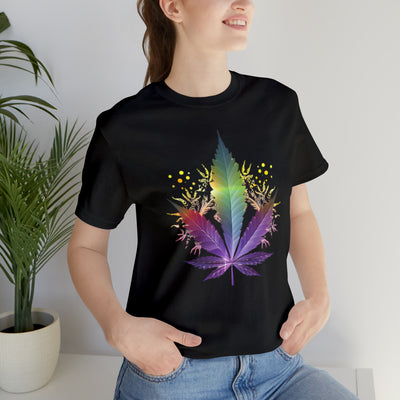 Cannabis art collection: Rainbow cannabis leaf