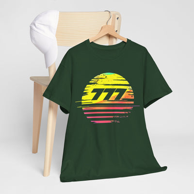 Triple 7 Number T-Shirt | Lucky and Iconic Graphic Tee for Good Fortune