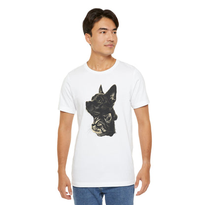 Cat and Dog T-shirt design