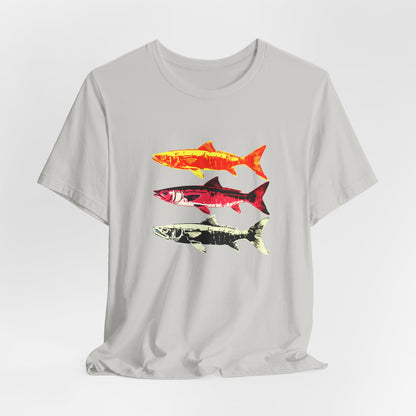 Three Warhol Style Herring Fish T-shirt design