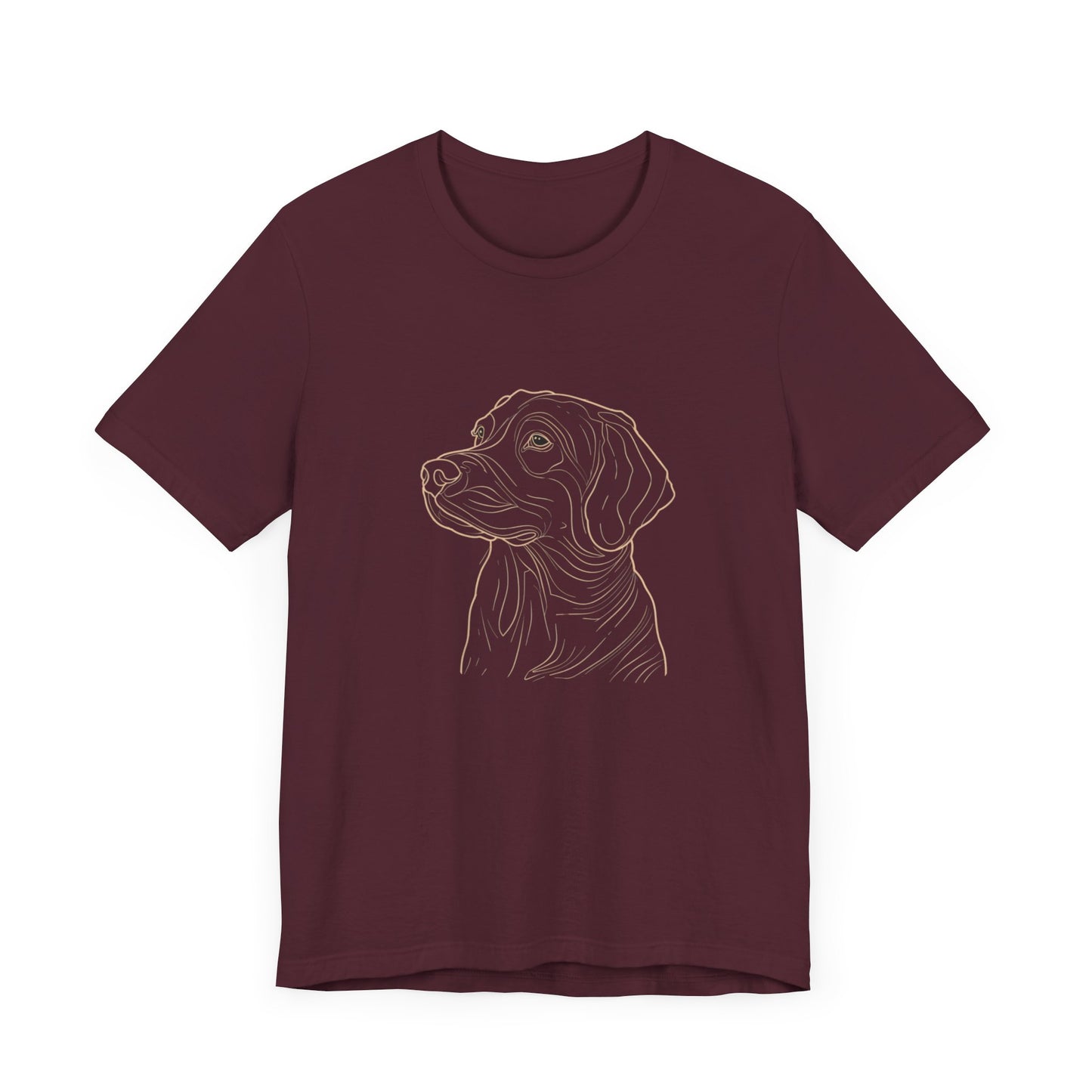 Line Art Retriever Dog T-shirt design