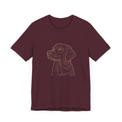 Line Art Retriever Dog T-shirt design