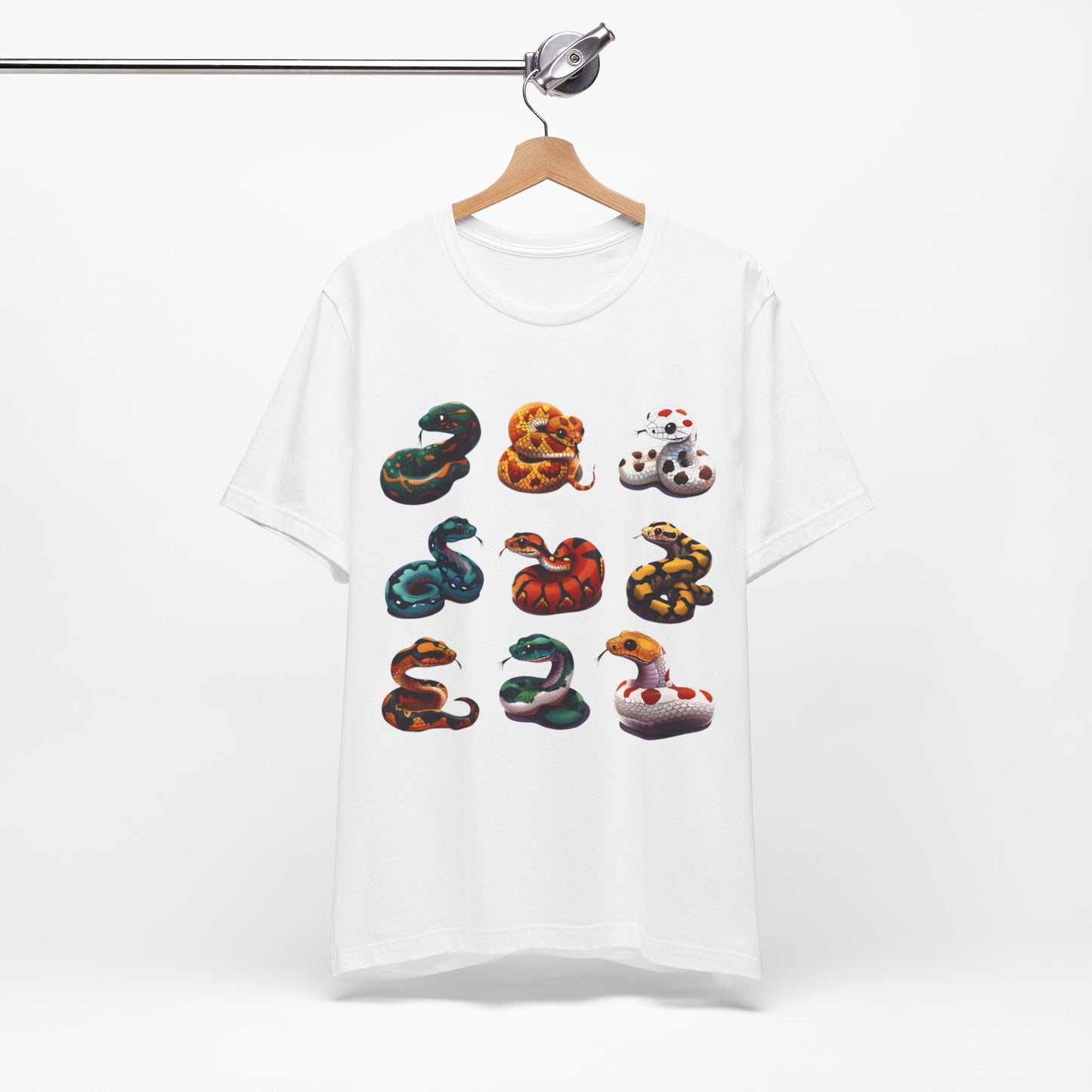 Nine Colorful Snakes T-shirt design