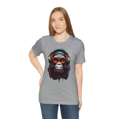 Apes design collection: Funky Gorilla in headphones