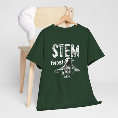 "STEM Forces: Outer Space Exploration T-Shirt | Premium Cotton Tee for Science Enthusiasts"