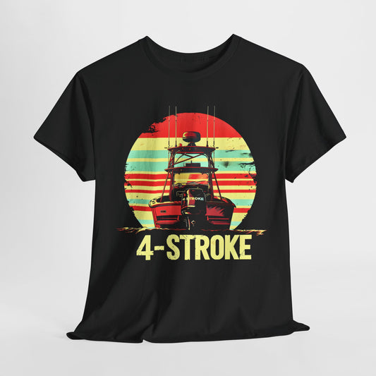 4-Stroke Boat Fishing T-Shirt – Engineered for the Ultimate Angler