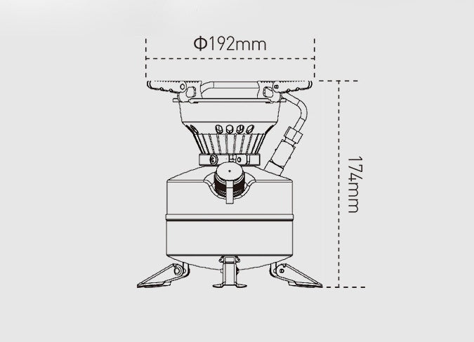 Field Diesel Oil Camping Integrated Fierce Fire Gasoline Stove Oilstove Mountaineering Team Outdoor Stove Cookware