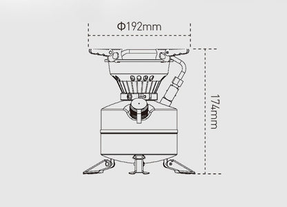 Field Diesel Oil Camping Integrated Fierce Fire Gasoline Stove Oilstove Mountaineering Team Outdoor Stove Cookware