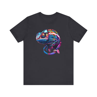 Purple chameleon t-shirt design