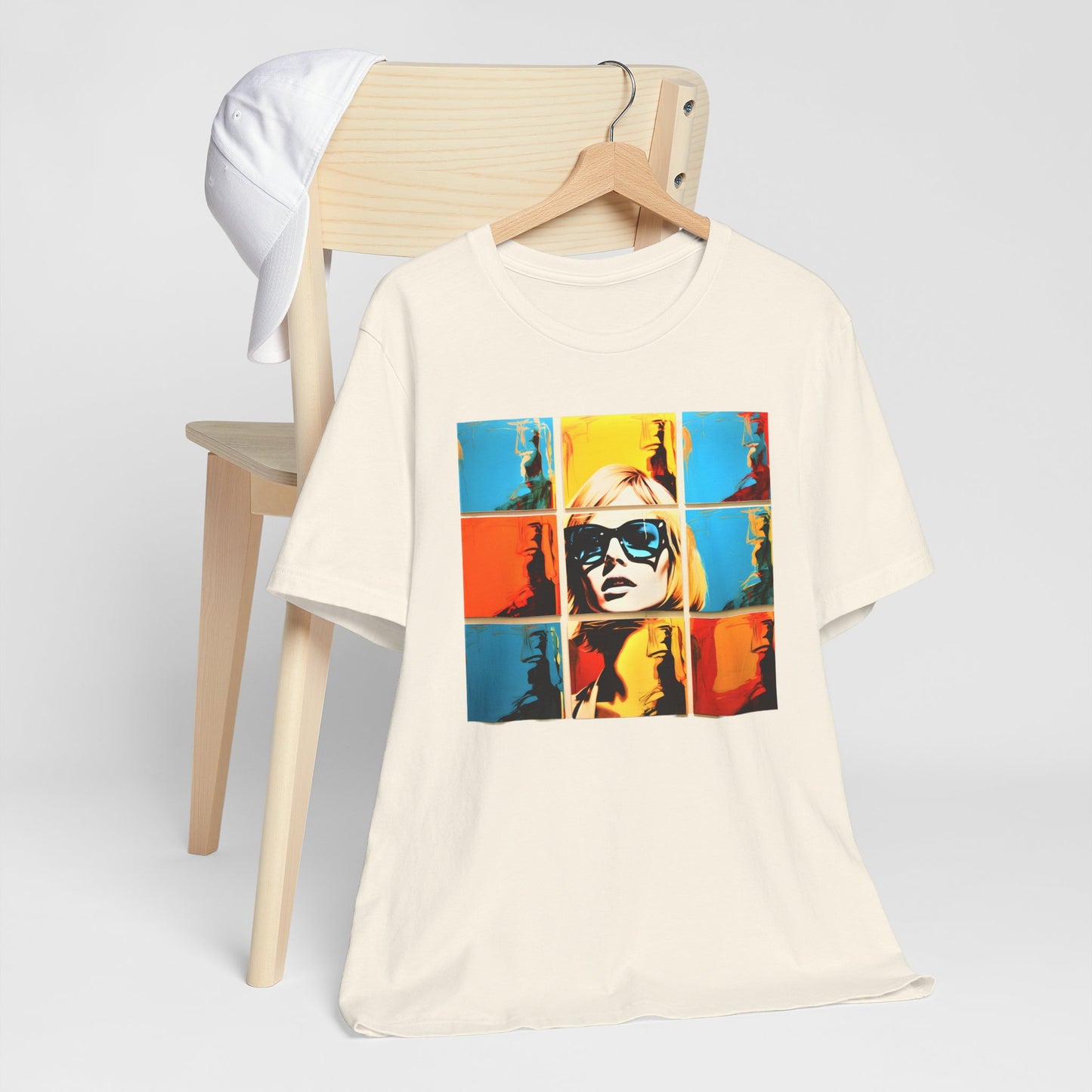 Blonde Girl Warhol Pattern T-shirt design