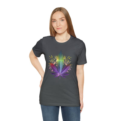 Cannabis art collection: Rainbow cannabis leaf