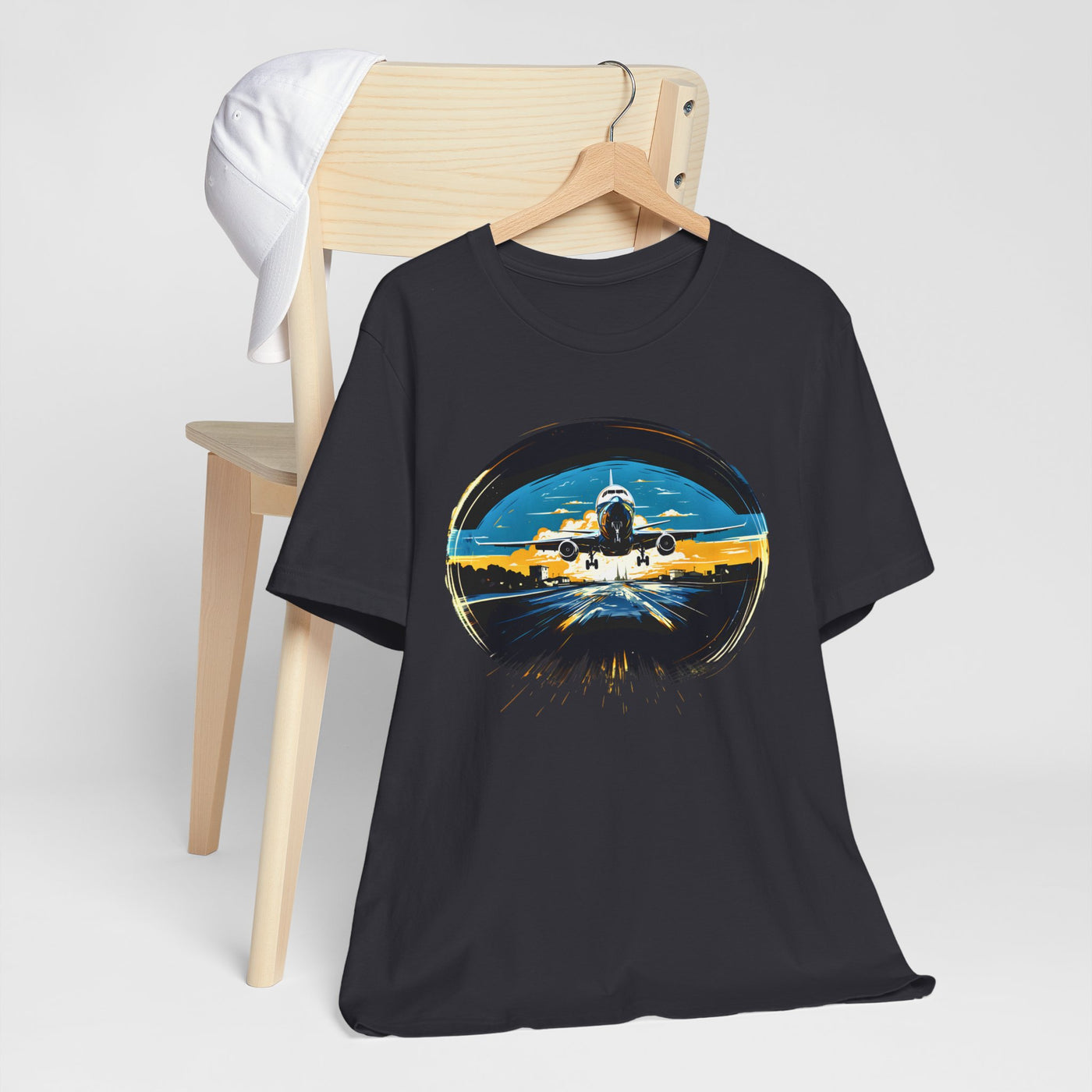 "Jet Liner from Ukraine Takeoff" Aviation Graphic T-shirt