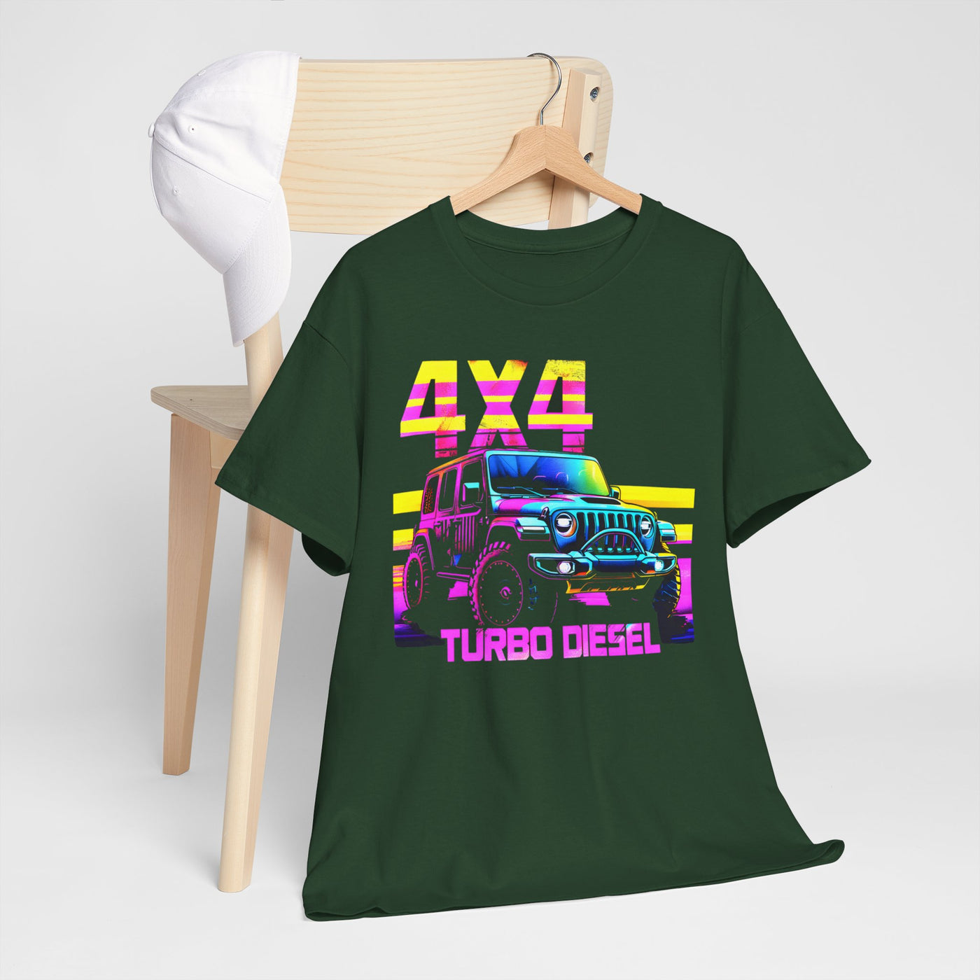 "Purple 4x4 Turbo Diesel Adventure T-Shirt – Power Meets Performance"