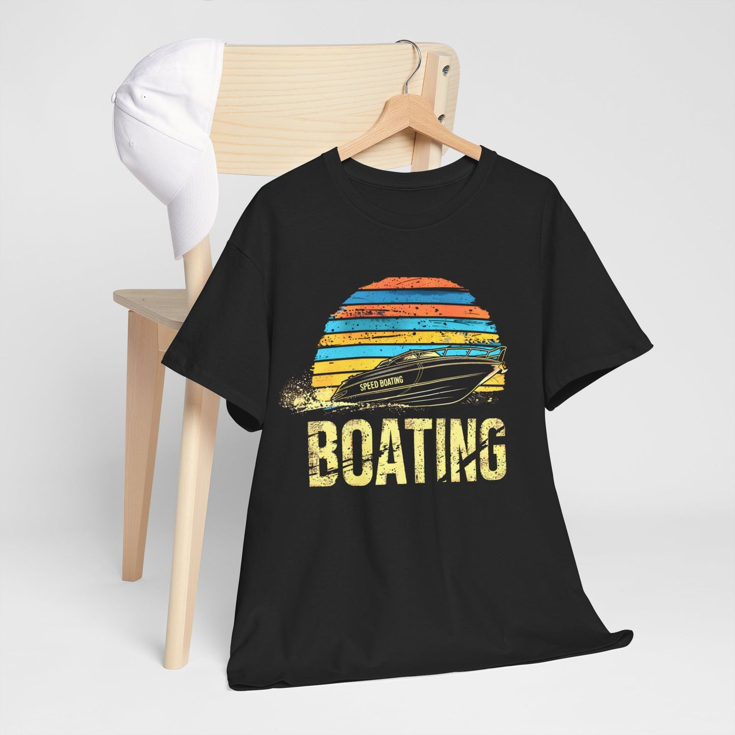 "Speed Boating Nautical T-Shirt - High-Speed Marine Adventure Design"