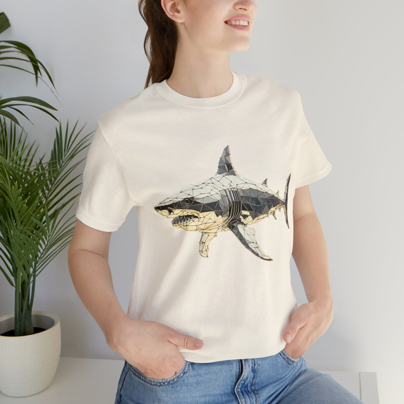 Fishy art collection: Shark triangulation design