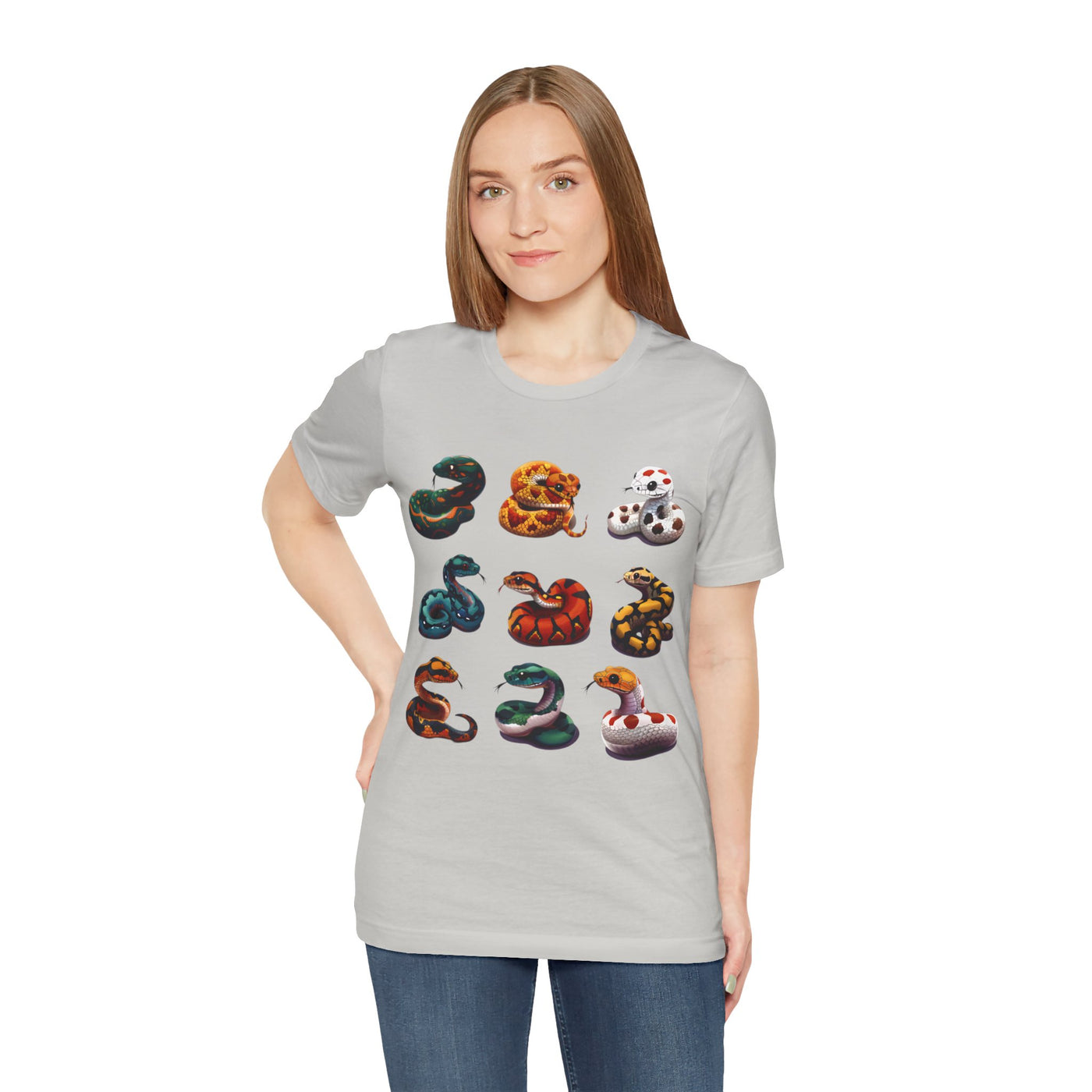 Nine Colorful Snakes T-shirt design