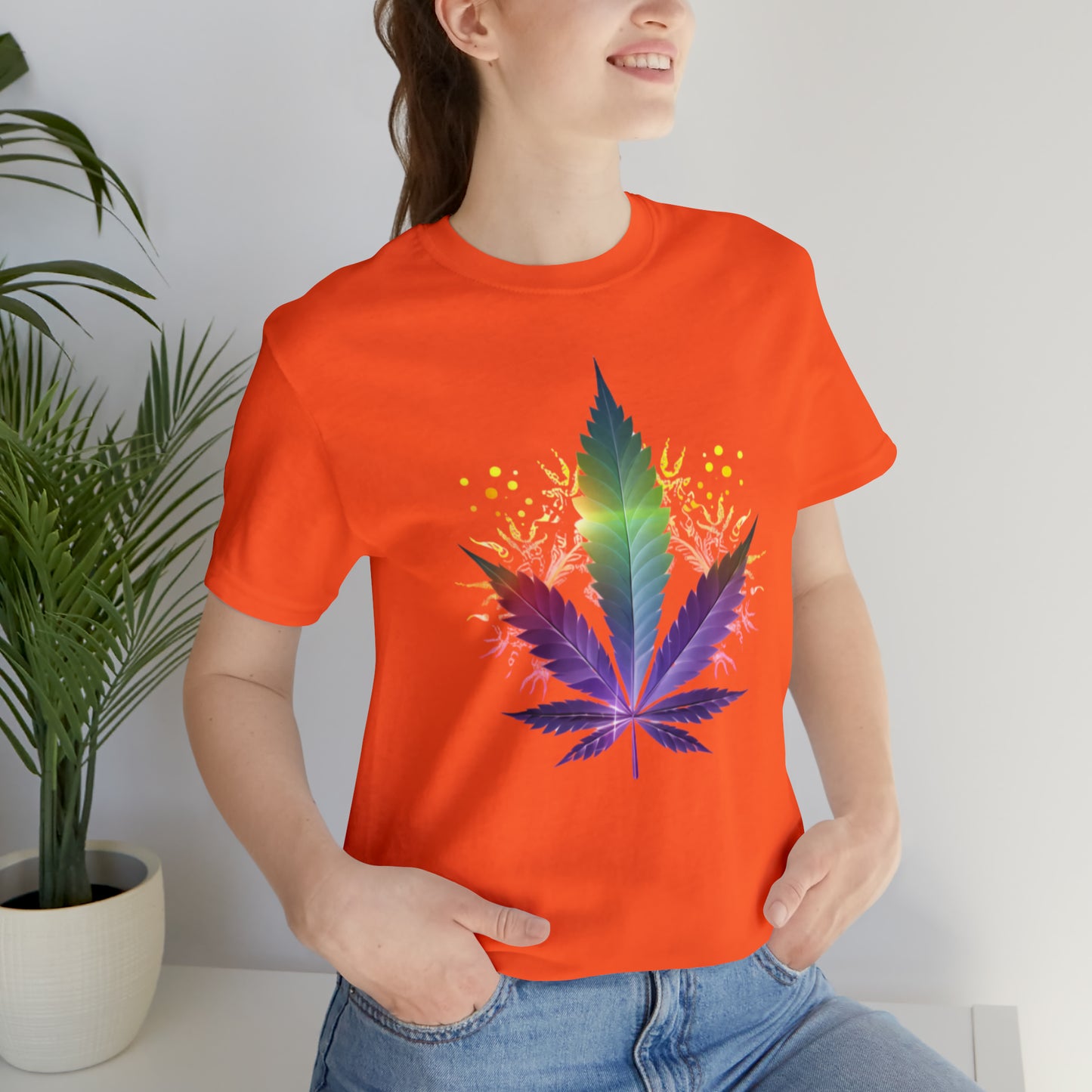 Cannabis art collection: Rainbow cannabis leaf