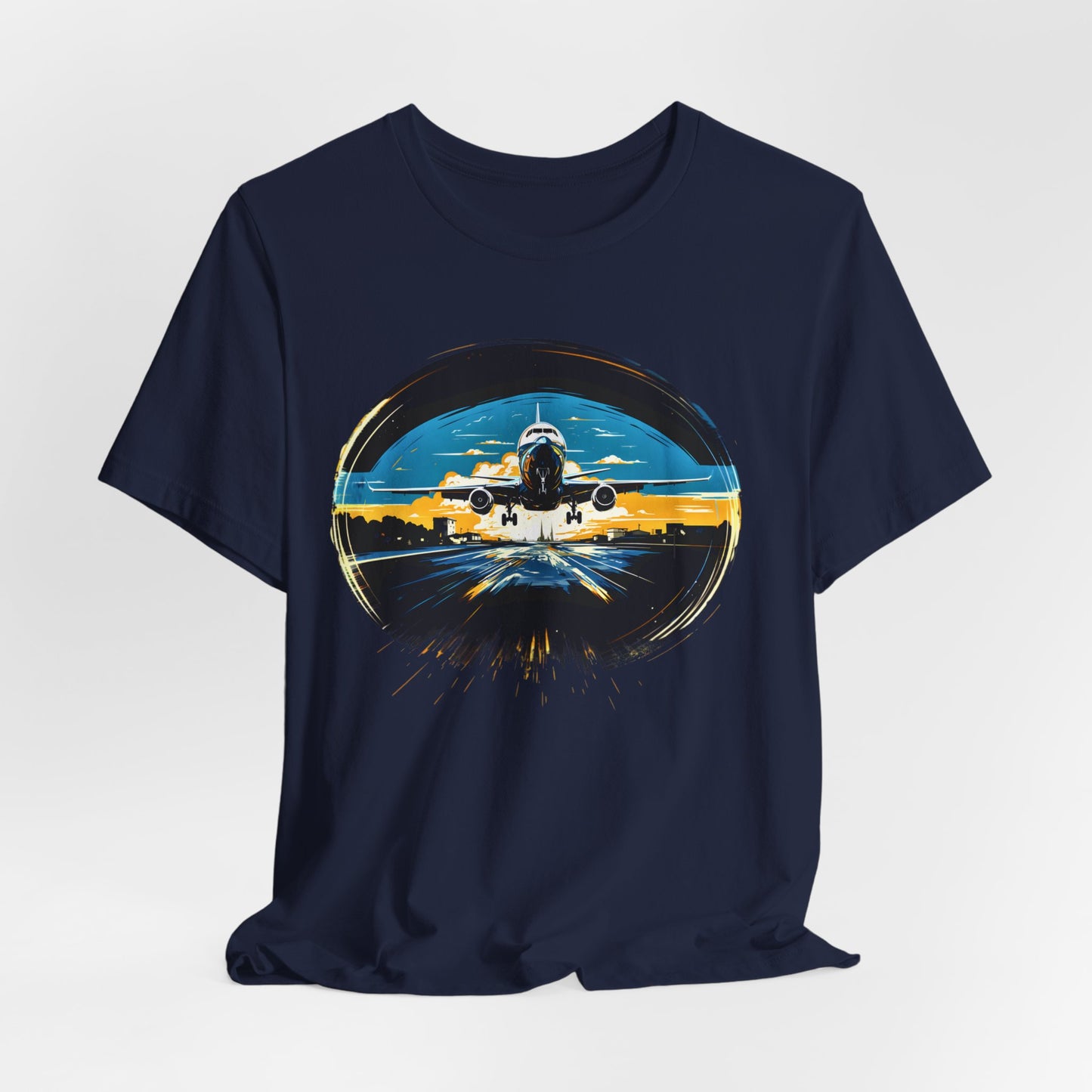 "Jet Liner from Ukraine Takeoff" Aviation Graphic T-shirt