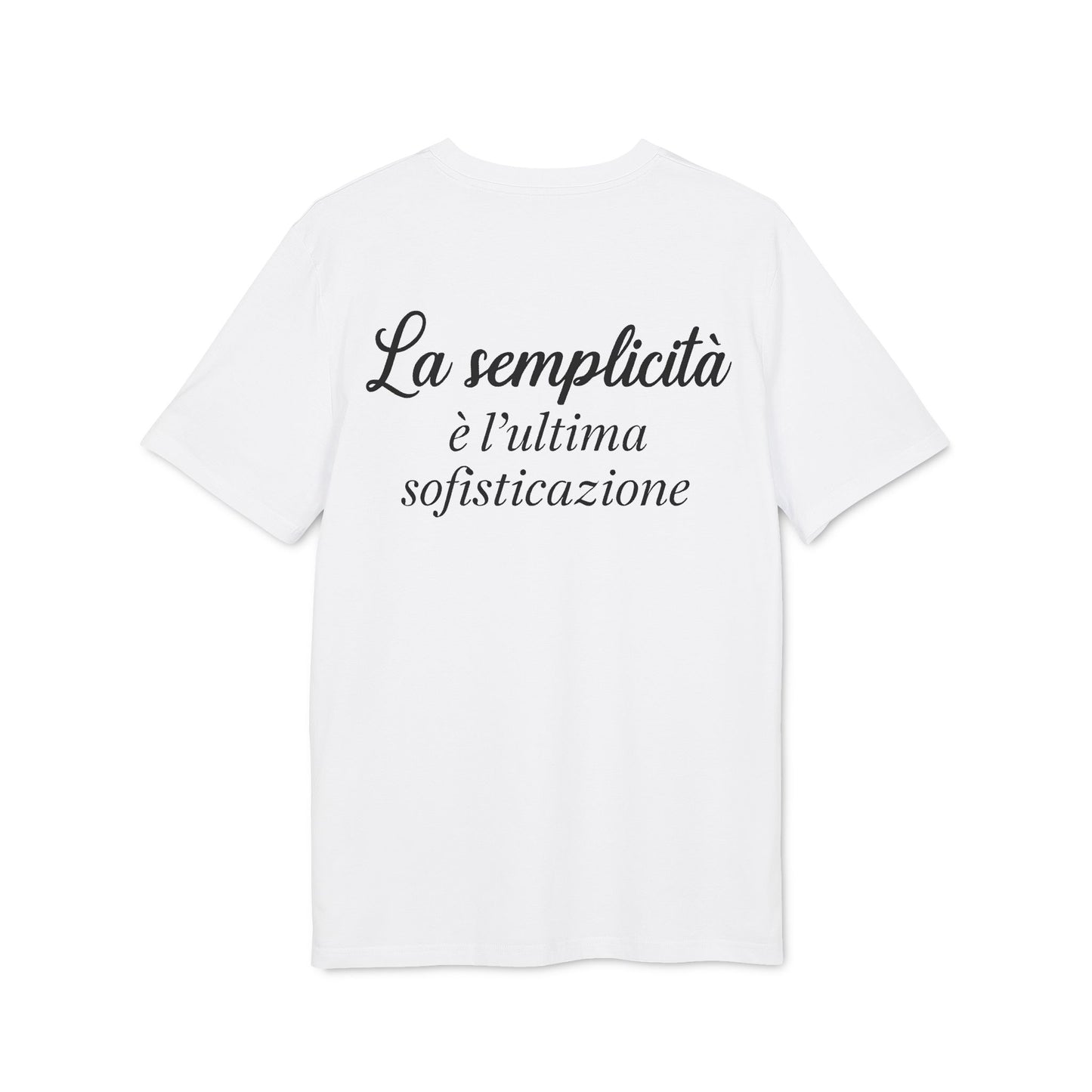 Vivi la vita con passione  & La semplicità è l'ultima sofisticazione" Unisex Inspirational T-shirt, Motivational Tee, Passion & Simplicity Art, Stylish Everyday Wear, Perfect for Creators, Gift Idea