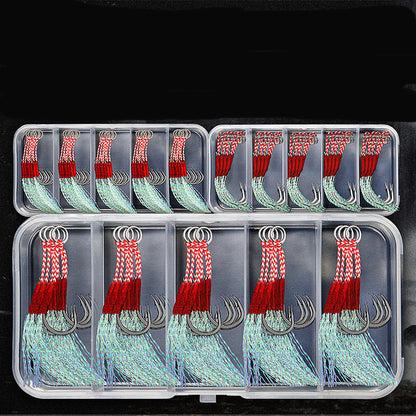 Sabiki Apollo Hook Set Tied Hair Anti-corrosion Sea Boat Rocky Fishing Hooks 25 Pieces