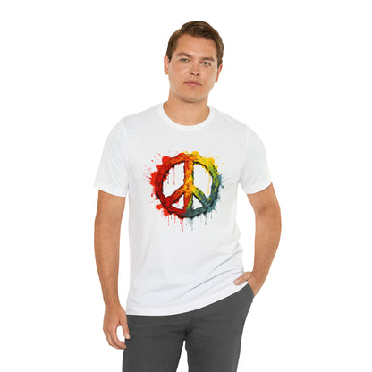 SAY NO TO WAR COLLECTION: Peace and love sign in color